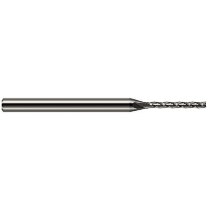 Picture of Harvey Tool 12799 Dia 0.1 LOC 0.7500 OAL2.50 End Mill Standard Flute Standard Helix Carbide Uncoated Single End Square Sharp